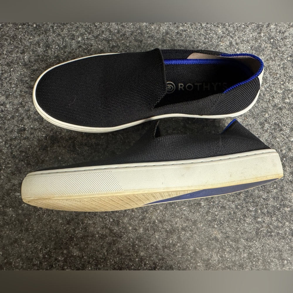 Rothy's Black Slip on Sneaker - Picture 6 of 8